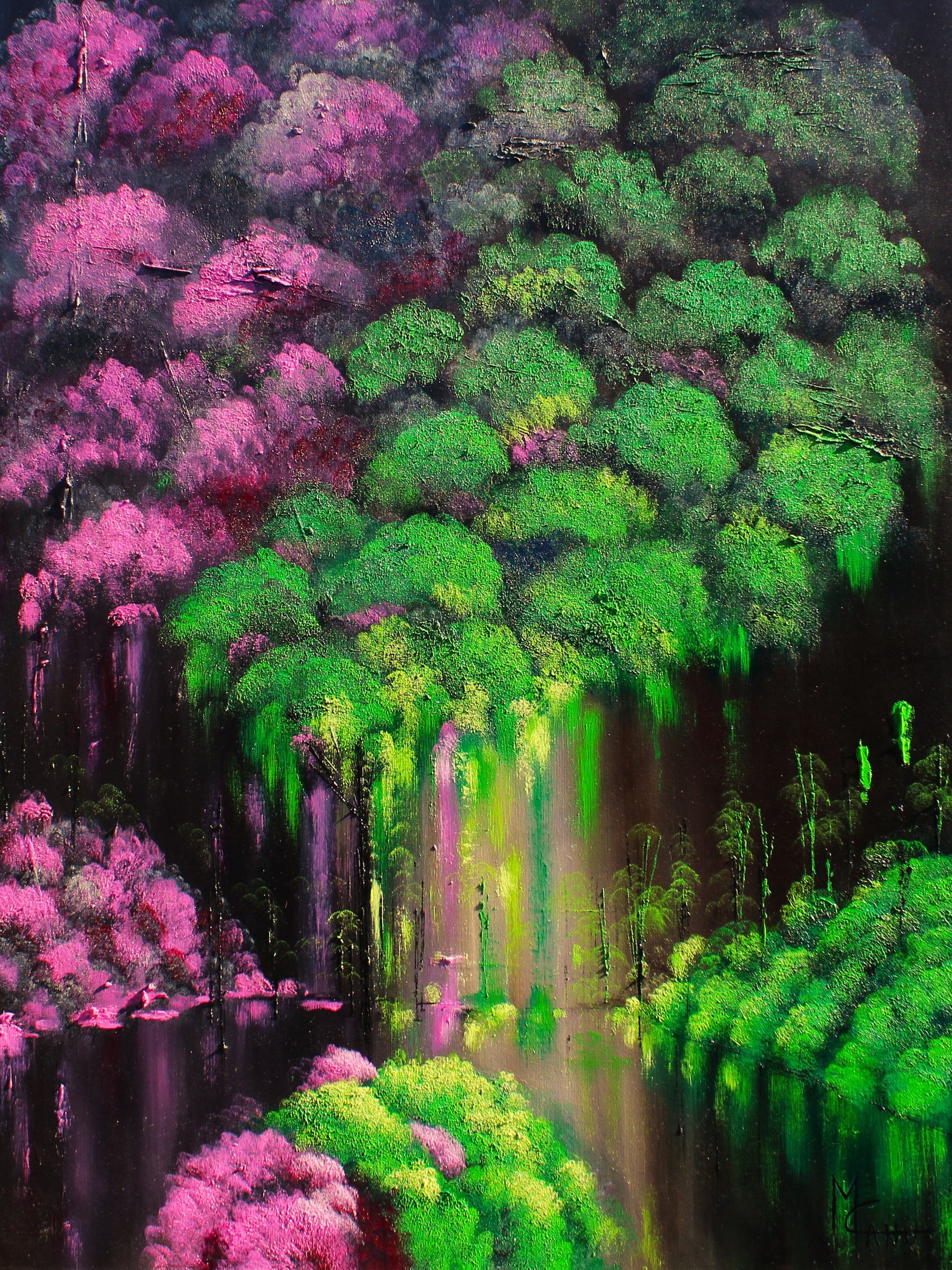 Rebus  "The Garden, Day 5...Nighttime" | Oil on Canvas