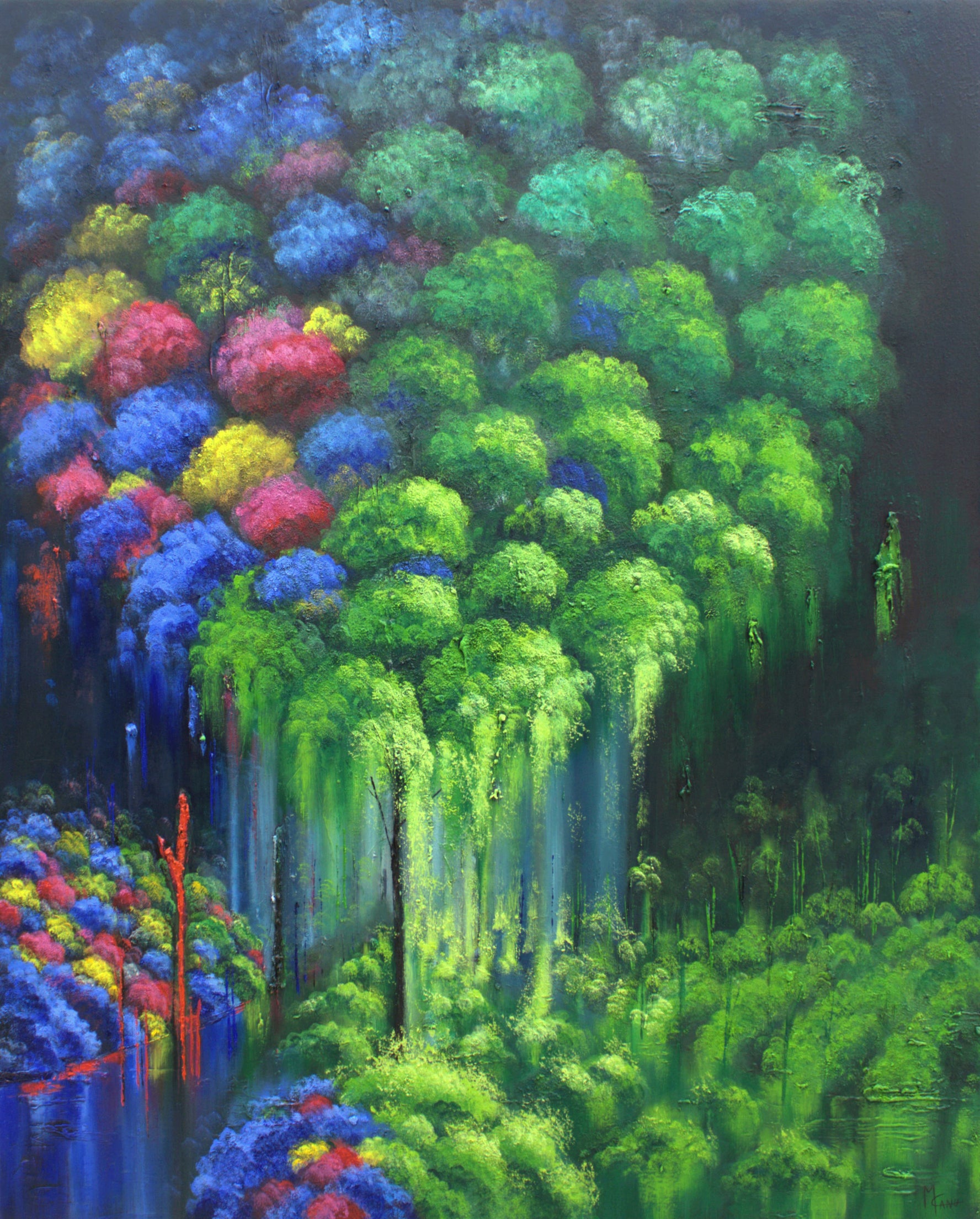 Rebus  "The Garden, Day of Grace" | Oil on Canvas | 48"x 60"