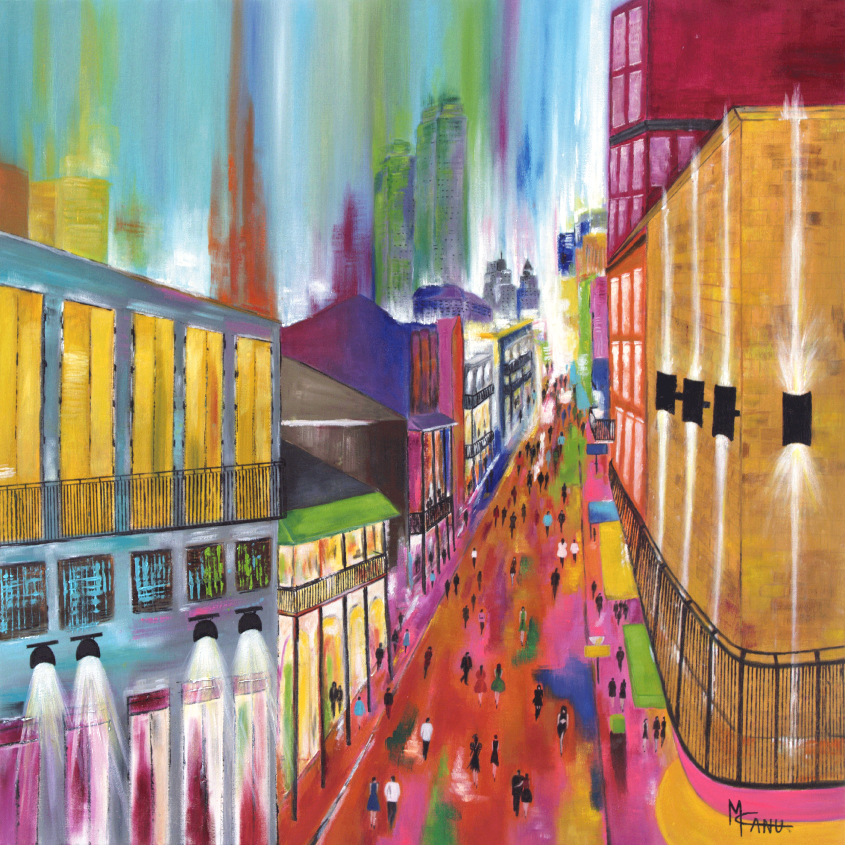 Night Out In The French Quarter | Oil on Canvas