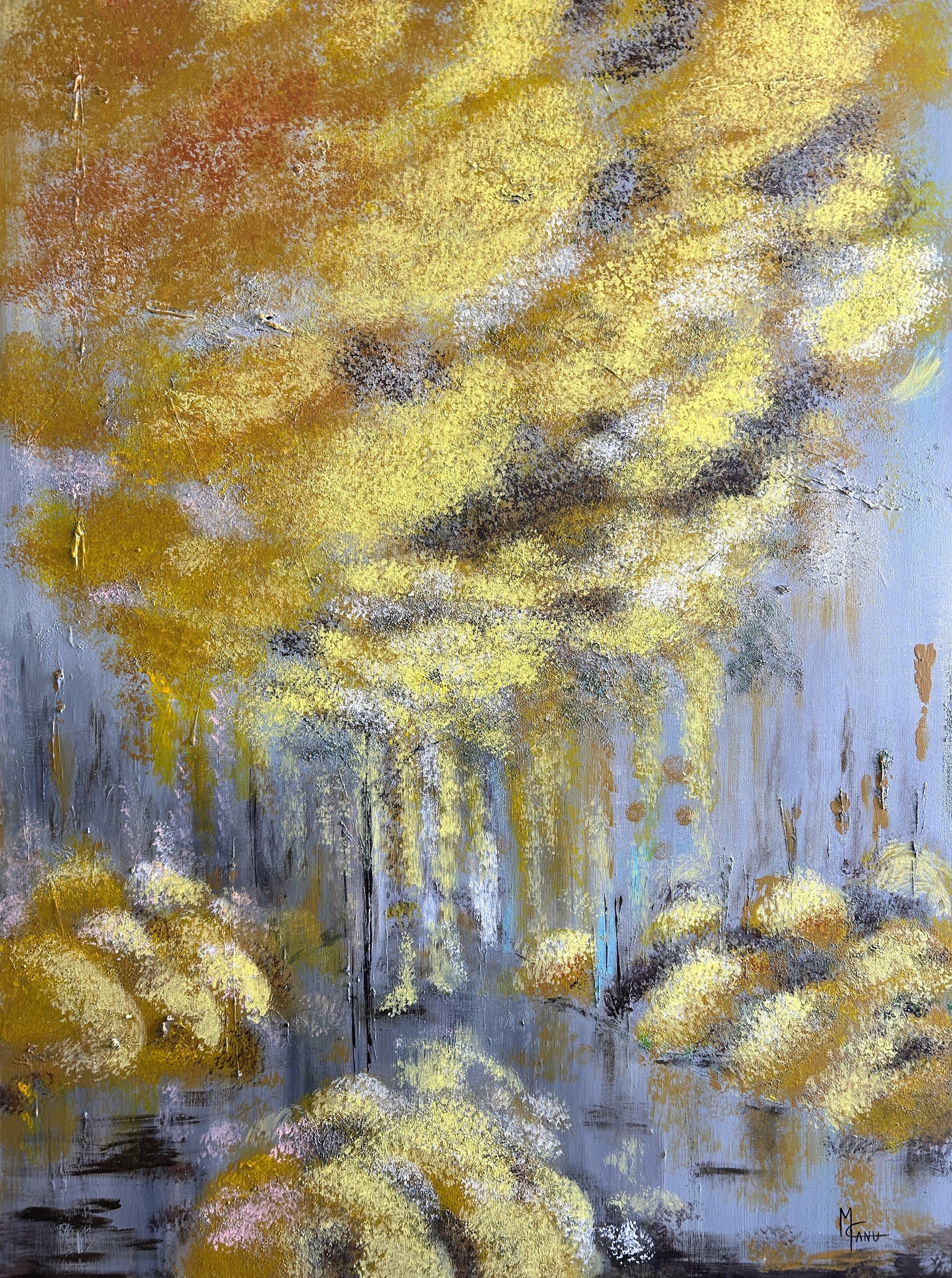 Happy Bubble Tree | Original | 36"x48"