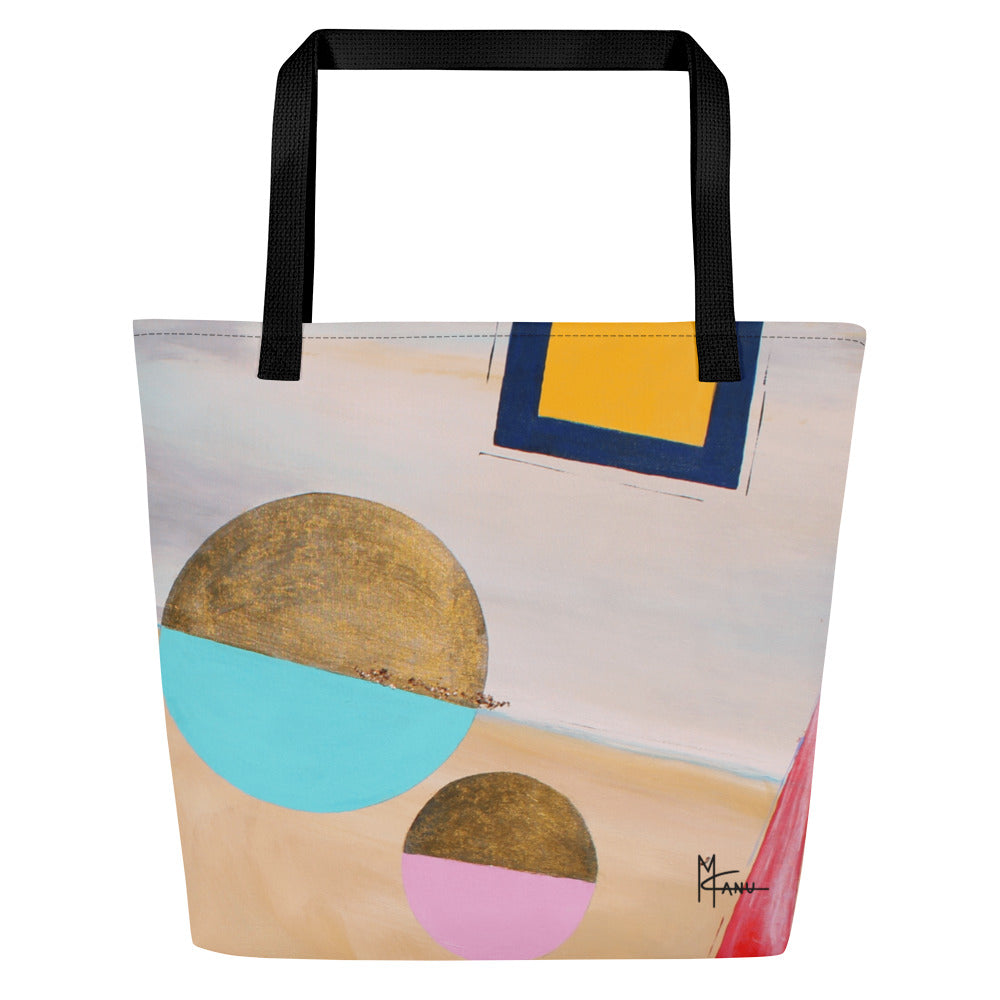 It's A Party Large Tote Bag with Pocket