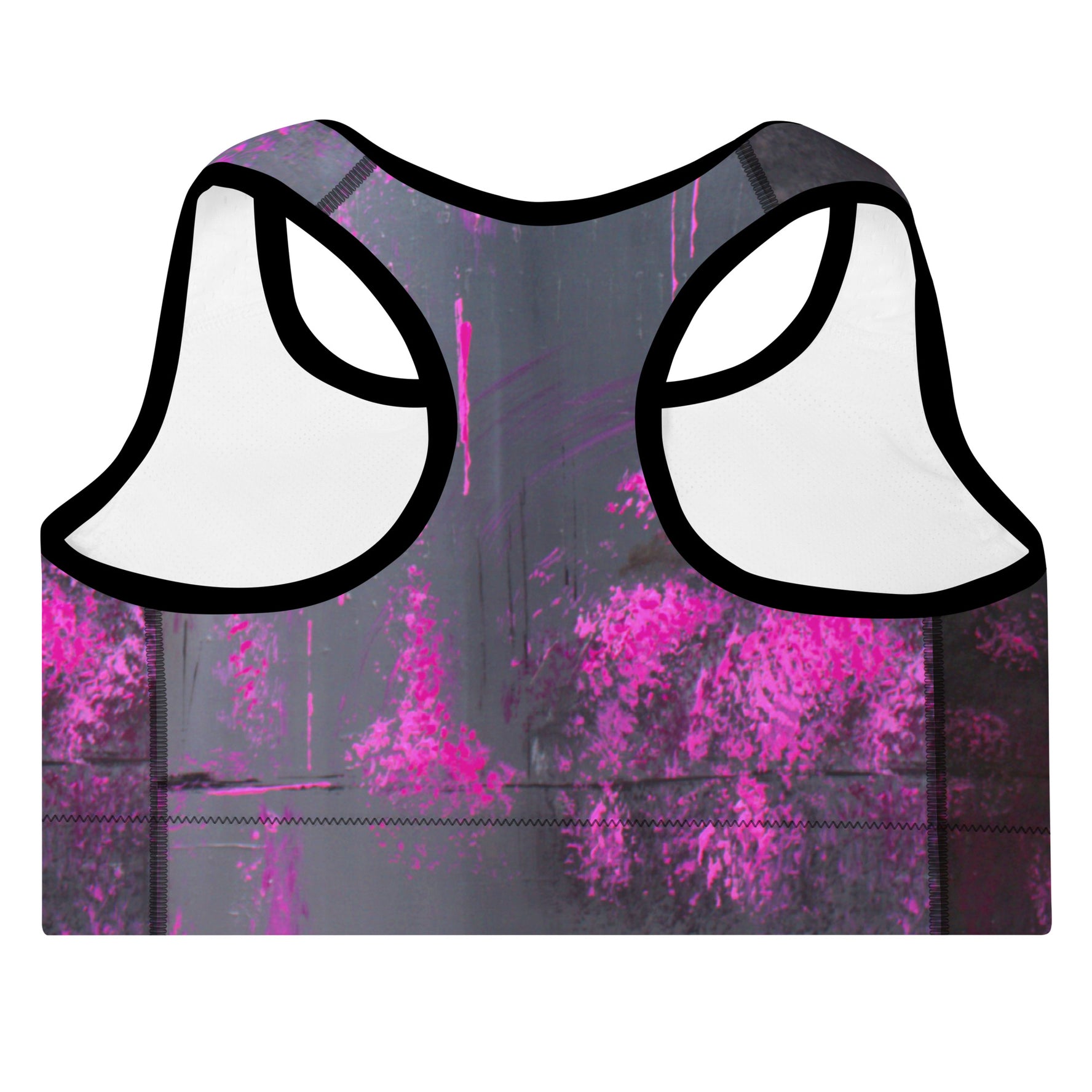 A Midnight In Bubble Land Padded Sports Bra