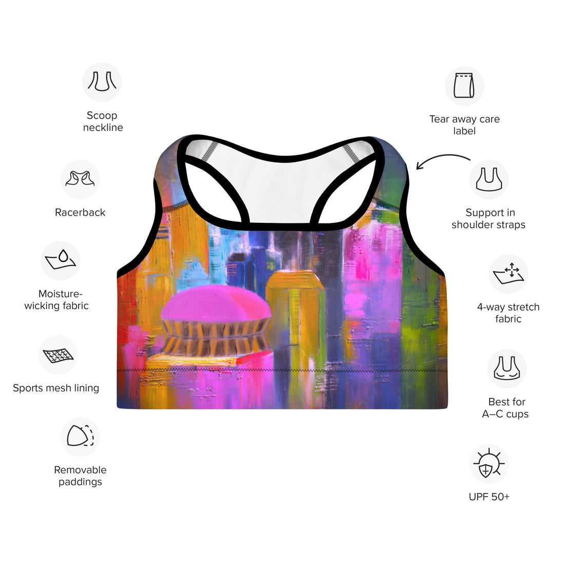 Nola Funk Padded Sports Bra