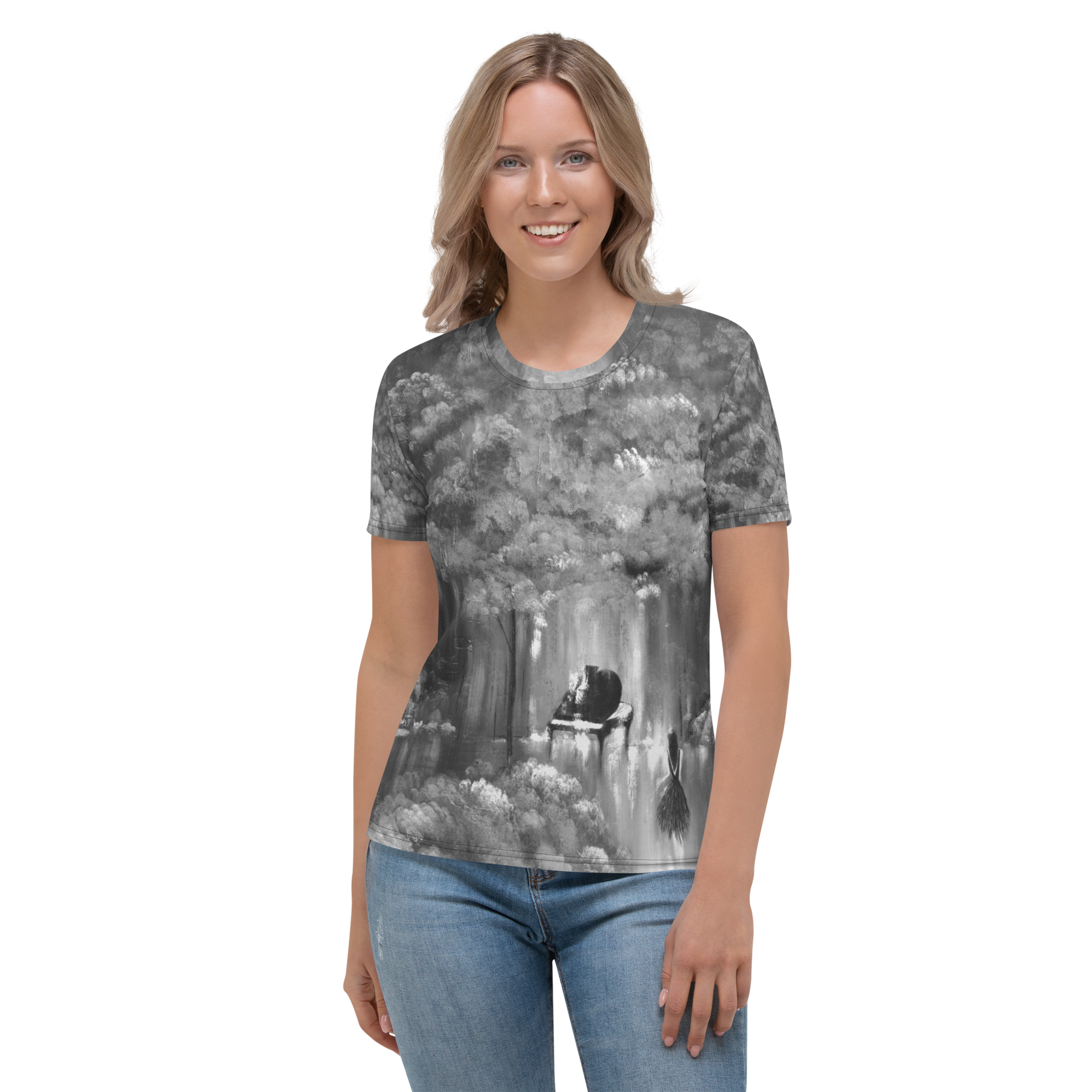 Rebus Black and White Women's T-shirt