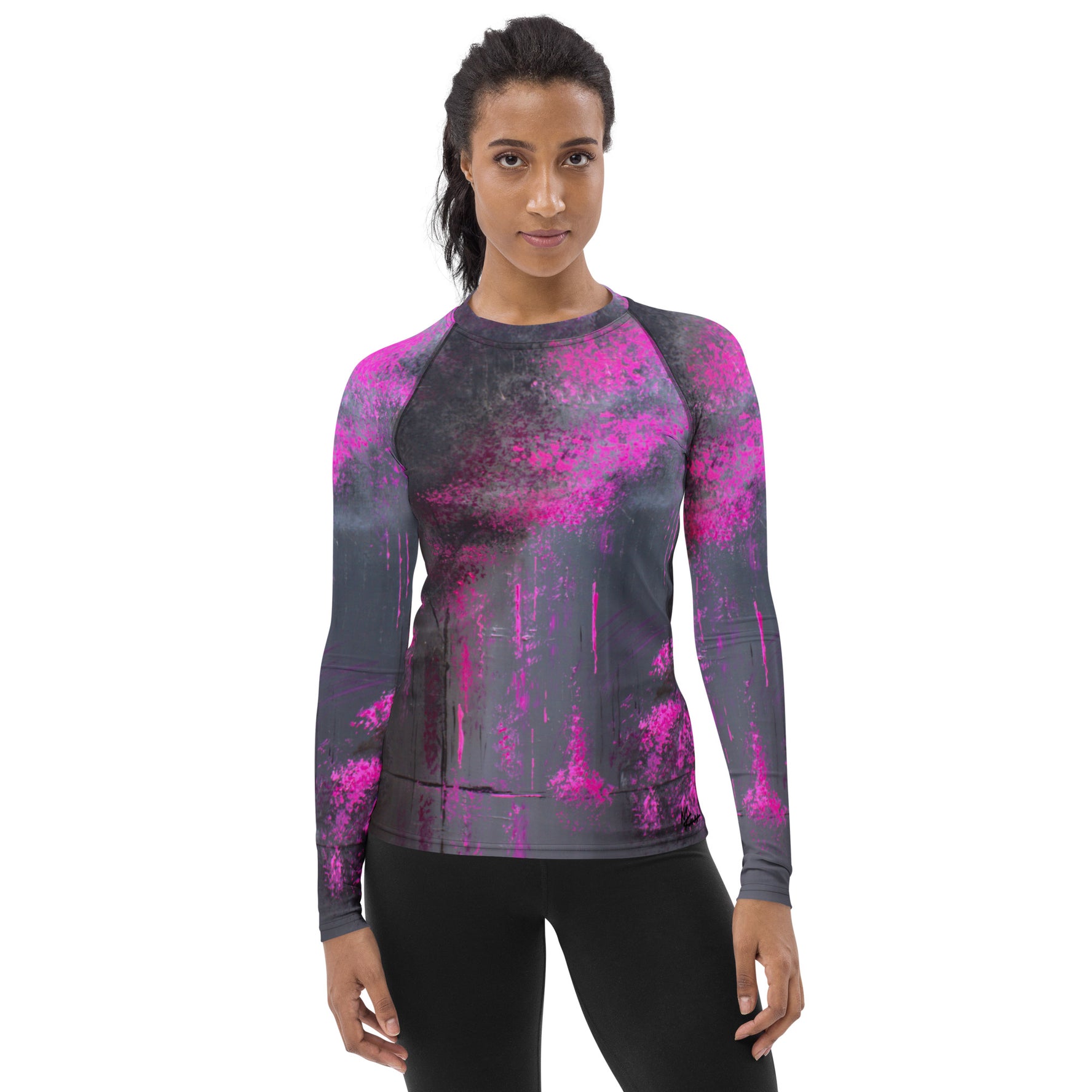 Midnight In Bubble Land Women's Rash Guard