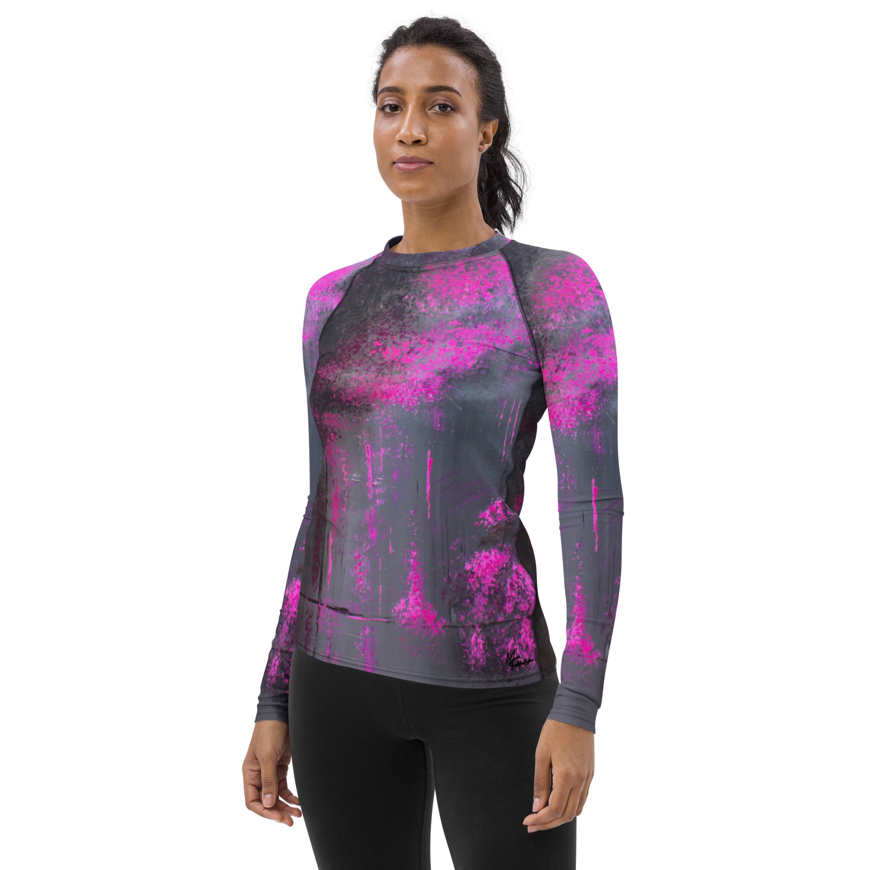 Midnight In Bubble Land Women's Rash Guard