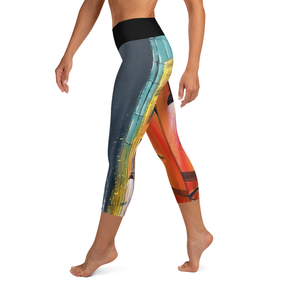 New | One Way Yoga Capri Leggings