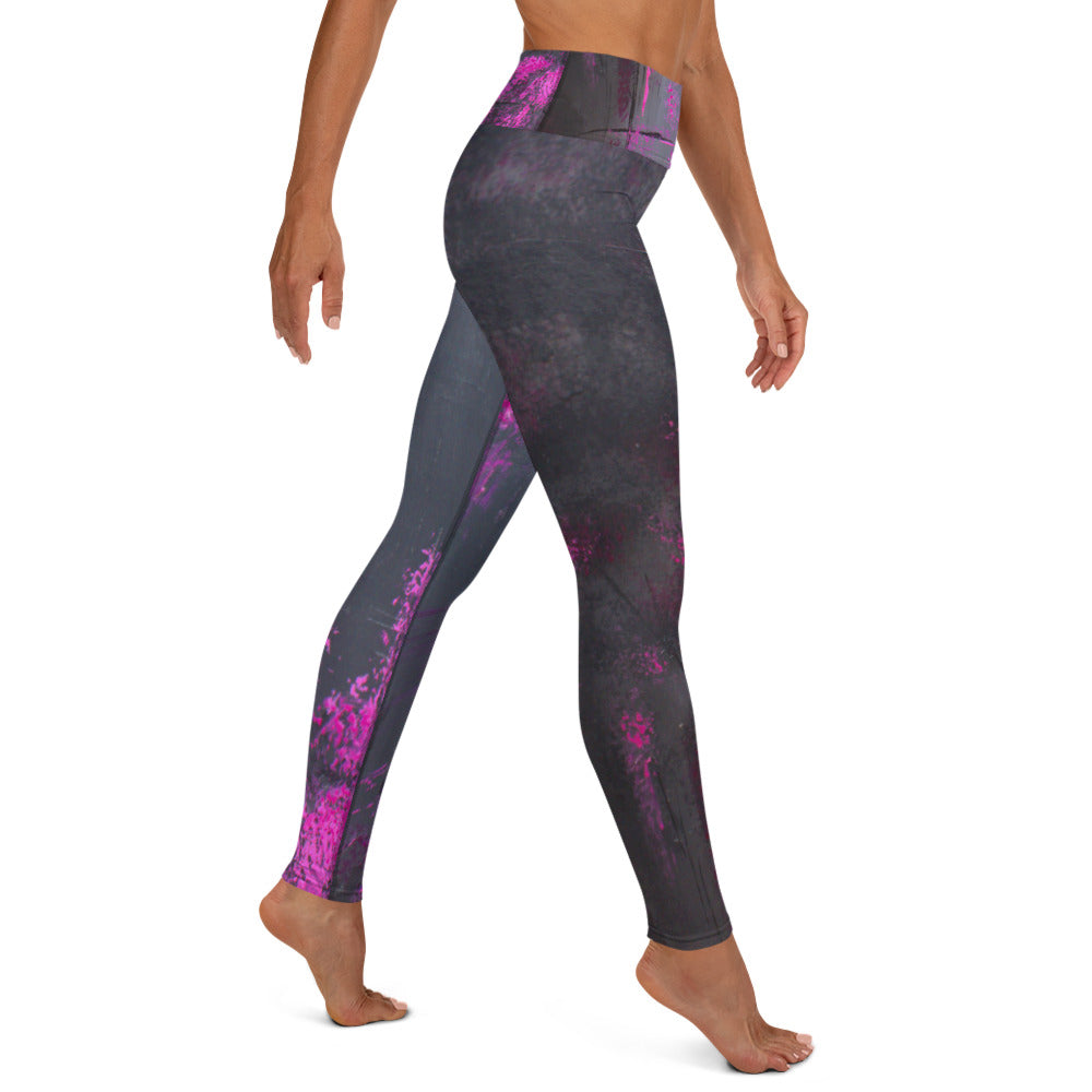 Midnight In Bubble Land Yoga Leggings