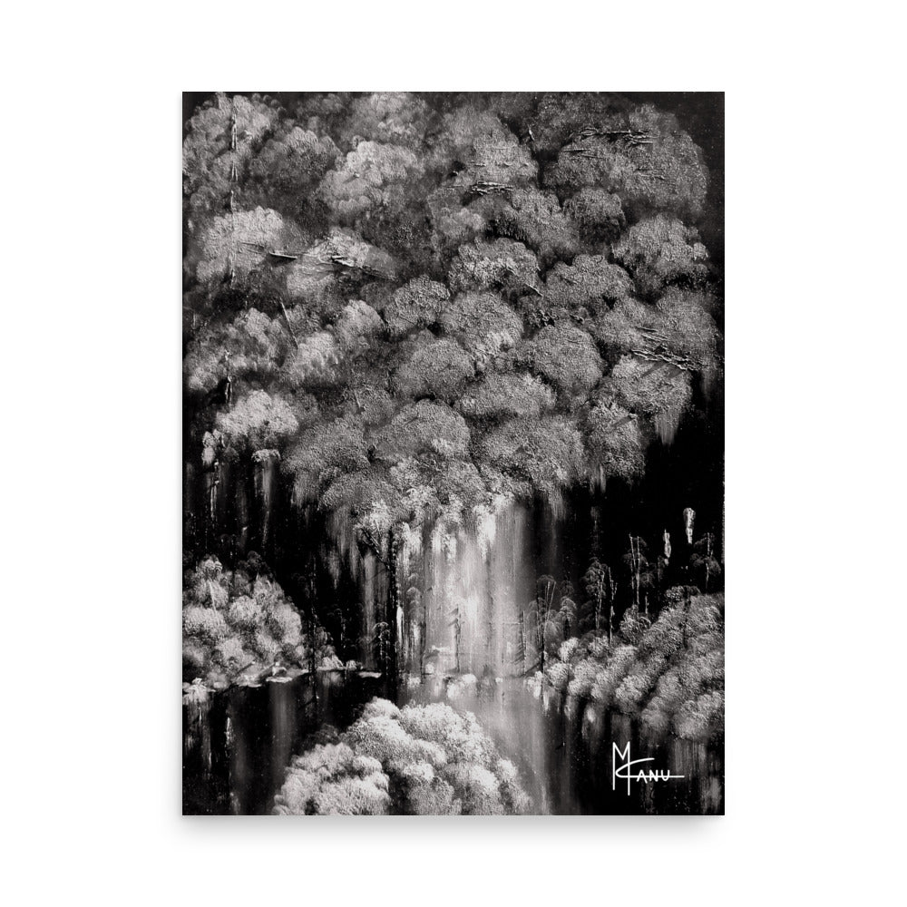 Rebus The Garden B&W | Oil on Canvas