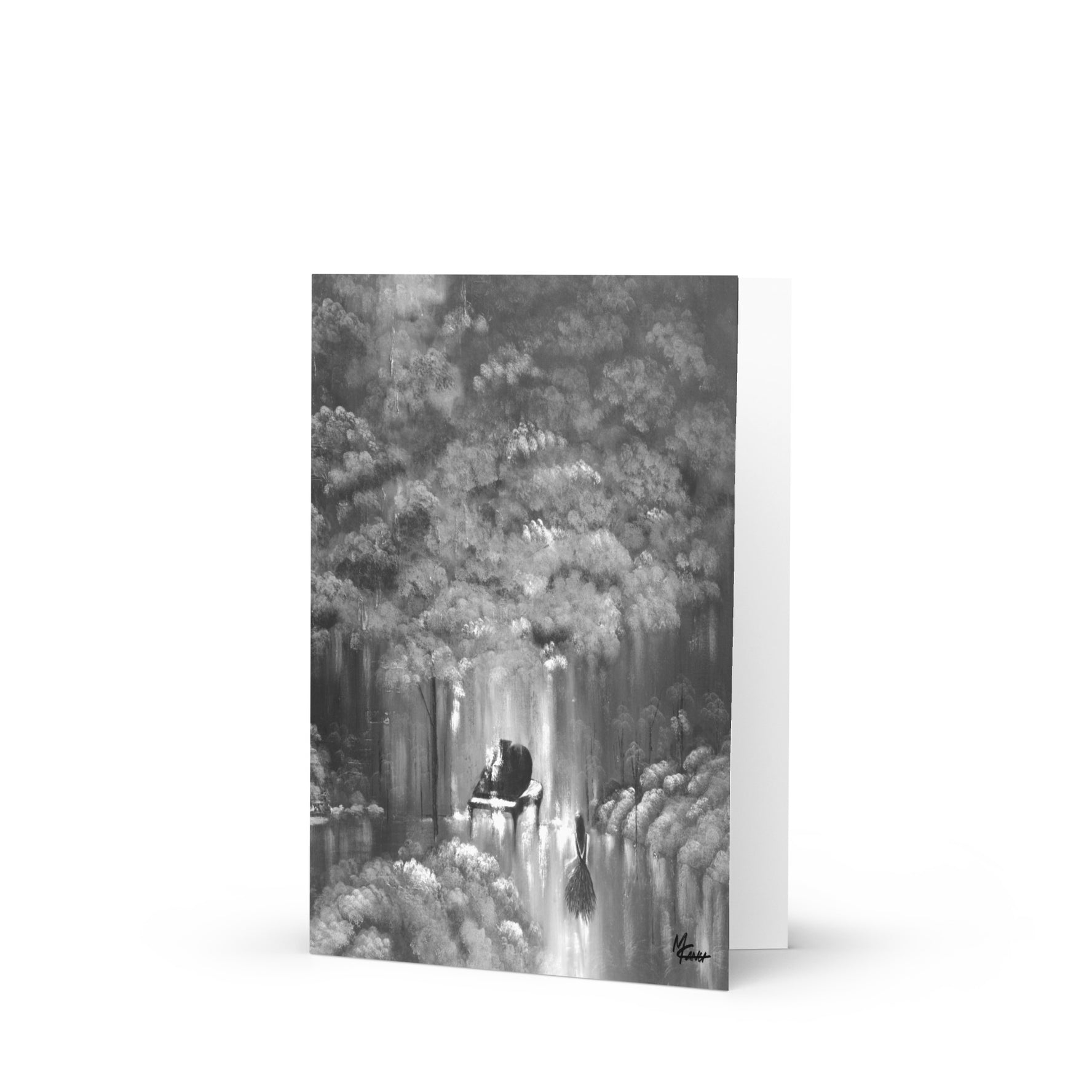 Rebus B&W Greeting Card