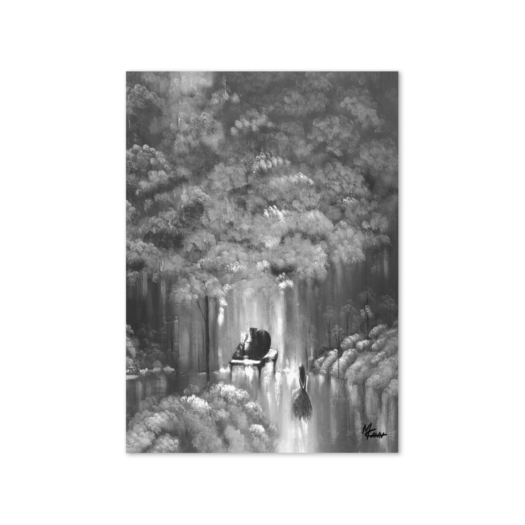 Rebus B&W Greeting Card