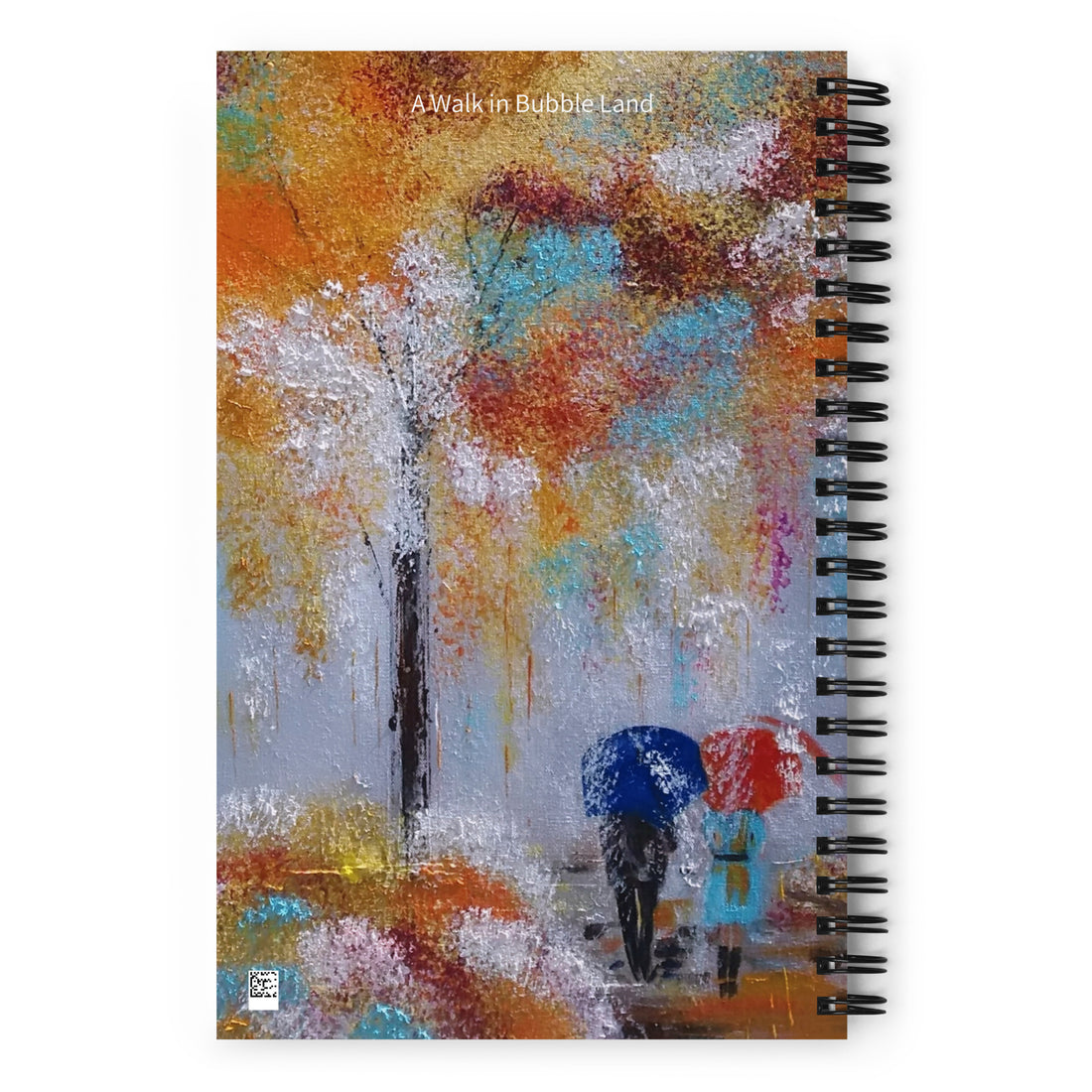 A Walk In Bubble Land Spiral Notebook